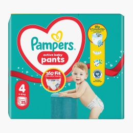 Scutece chiloțel Active Baby Pants, mărimea 4, 9-15kg, 25 buc