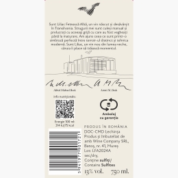 Vin alb sec Fetească Albă, 13%, 0.75l