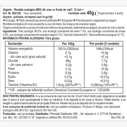 Rondele ecologice din orez cu fructe de vară 7+ luni 40g