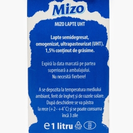 Lapte UHT cu 1.5% grăsime 1l