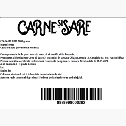 Ceafă de porc fără os 1kg