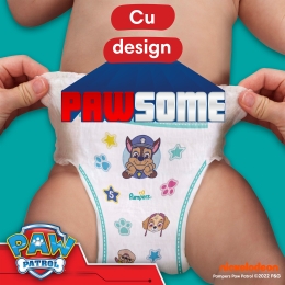 Scutece chiloțel Active Baby Pants Patrula Cățelușilor, mărimea 6, 13+ kg, 60 buc