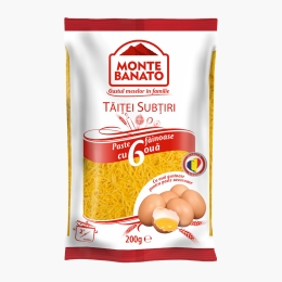 Paste făinoase cu 6 ouă, tăiței subțiri 200g