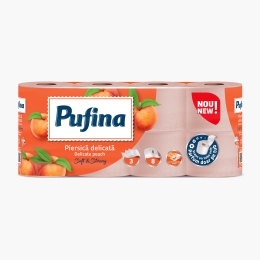 Hârtie igienică Peach, 3 straturi, 8 role