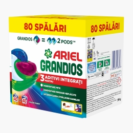 Detergent de rufe capsule Grandios Color, 80 spălări, 80 buc