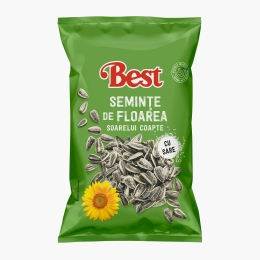 Semințe de floarea-soarelui pestrițe, coapte, cu sare 200g