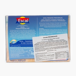 Cozi de crevete Provencales, crude, decorticate, marinate cu usturoi și pătrunjel 250g