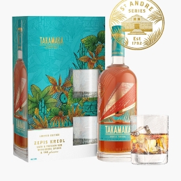 Rom Spiced St. Andre Zepis Kreol, 43% alc., 700ml + 2 pahare 