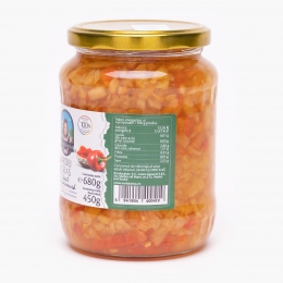 Ardei gras tocat în saramură 680g