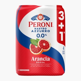 Bere fără alcool cu portocale roșii Arancia Rossa, doză 4x500ml (3+1)