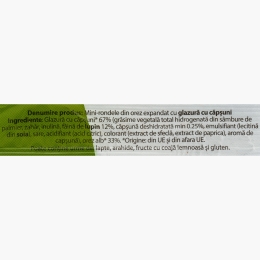 Mini-rondele din orez cu glazură de căpșuni 24g
