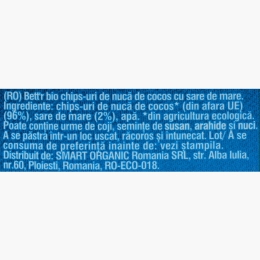 Chipsuri eco de cocos cu sare de mare franțuzească 70g
