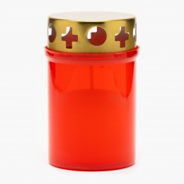Candelă cu capac, roșu - 24 ore