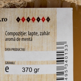 Dulceață de lapte cu mentă 370g