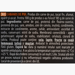 Cârnați sticks de pui 80g
