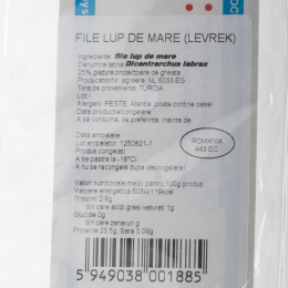 File lup de mare 600g