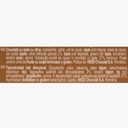 Ciocolată cu lapte cu afine 80g