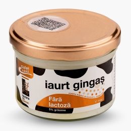 Iaurt gingaș fără lactoză, 5% grăsime, 190g