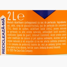 Băutură carbogazoasă portocale 2l
