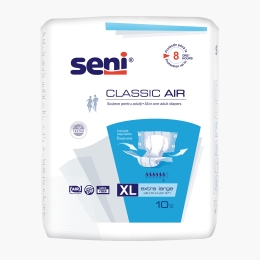 Scutece adulți Classic Air, mărime XL, 10 buc