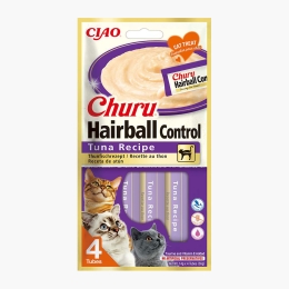 Recompense funcționale pentru pisici Churu Hairball Ton 4x14g (56g)