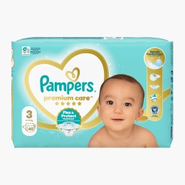Scutece Premium Care Value Pack, mărimea 3, 6-10kg, 40 buc
