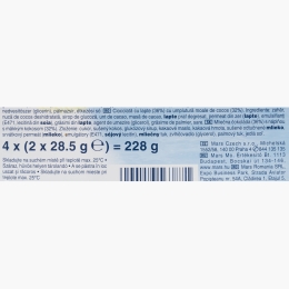 Baton cu cocos învelit în ciocolată cu lapte, 4x57g, 228g