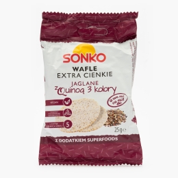Rondele subțiri de mei cu semințe de quinoa în 3 culori 25g