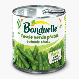 Fasole verde păstăi, rotunde, tăiate 400g