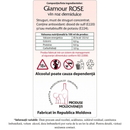 Vin rose demidulce, Reserva 0.75l