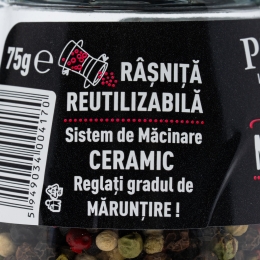 Râșniță piper 4 culori 75g