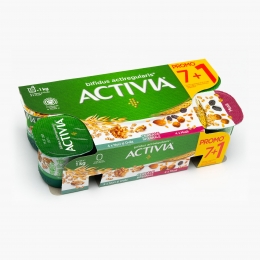 Iaurt cu nuci și ovăz-musli 8x125g