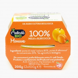 Mousse de mere și caise eco (2x100g) 200g