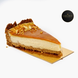 Cheescake vegan cu banane și caramel 120g