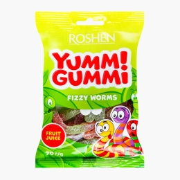 Jeleuri Yummi Gummi Fizzy Worms 70g