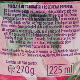 Dulceață de trandafiri 270g