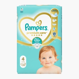 Scutece Premium Care Jumbo Pack mărimea 4, 9-14kg, 68 buc