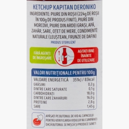 Ketchup pentru copii Kapitan Deroniko, 340g