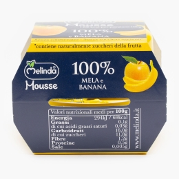 Mousse de mere și banane 200g (2x100g)