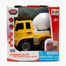 Betonieră fricțiune 1:43, 10cm, galbenă, 1 buc