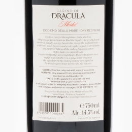 Vin roșu sec Merlot, 14.5%, 0.75l