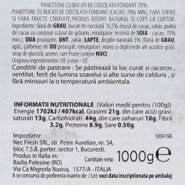 Panettone cu bucăți de ciocolată neagră 1000g