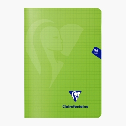 Caiet capsat de matematică A5, 48 file, verde, Clairefontaine Mymesys