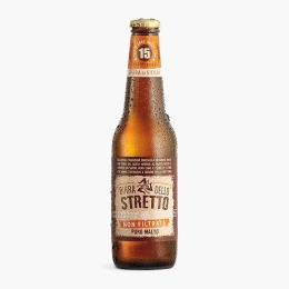 Bere blondă nefiltrată Dello Stretto, 5% alc, 330ml