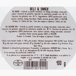 Snack cuburi de brânză gouda și cheddar roșu 100g