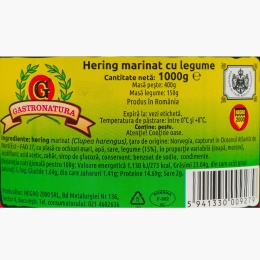 Hering marinat cu legume 1000g