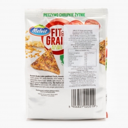 Pâine crocantă Fit&Grain cu roșii și busuioc 150g