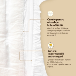 Scutece chiloțel din bambus mărimea 6, 15-20kg, 24 buc