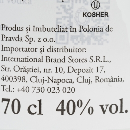 Vodcă, 40%, 700ml