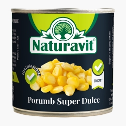 Porumb dulce și crocant, fără zahăr, 212ml